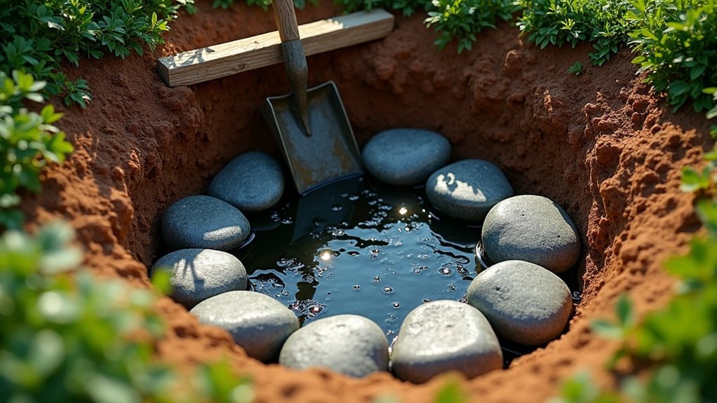 constructing a drainage solution