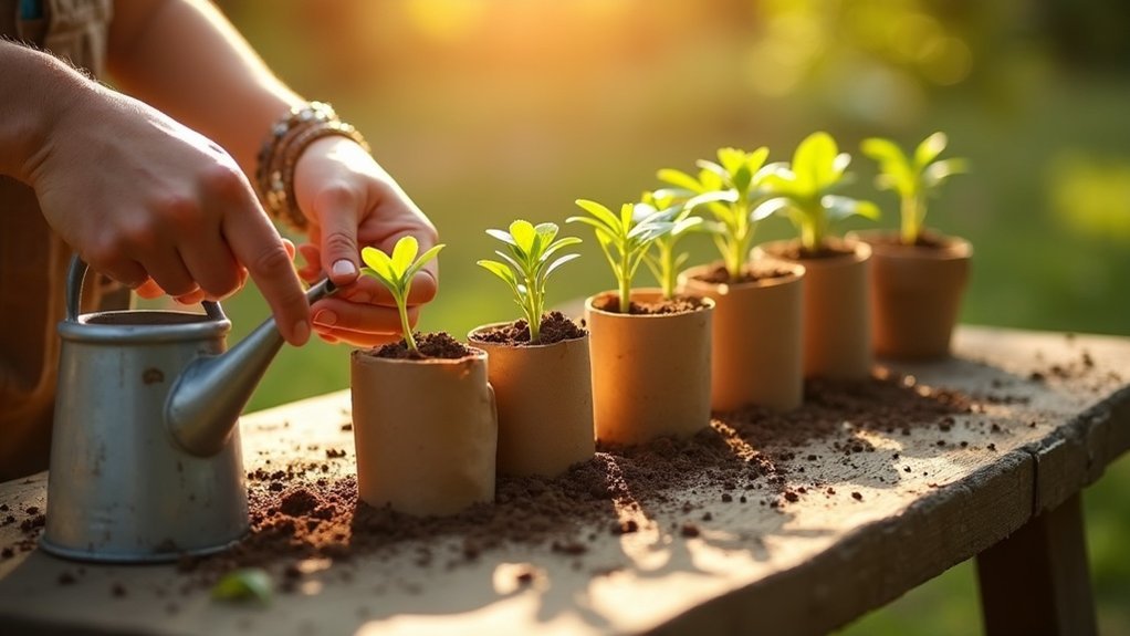 diy biodegradable seedling containers