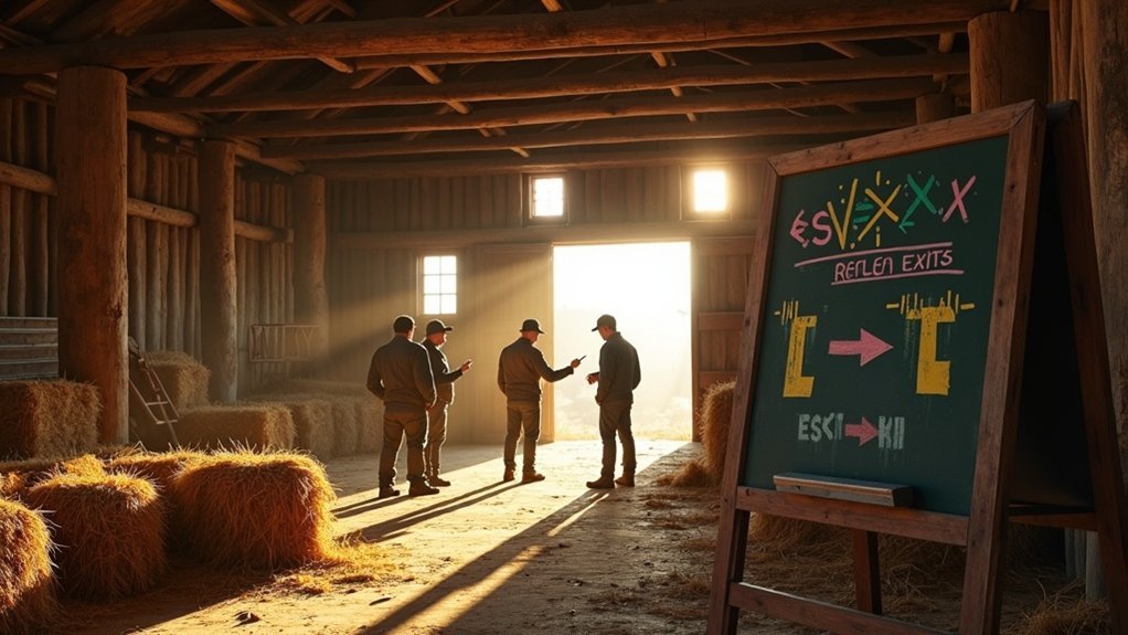 barn evacuation safety plan