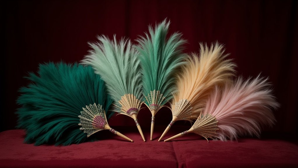 elegant feather fans selection