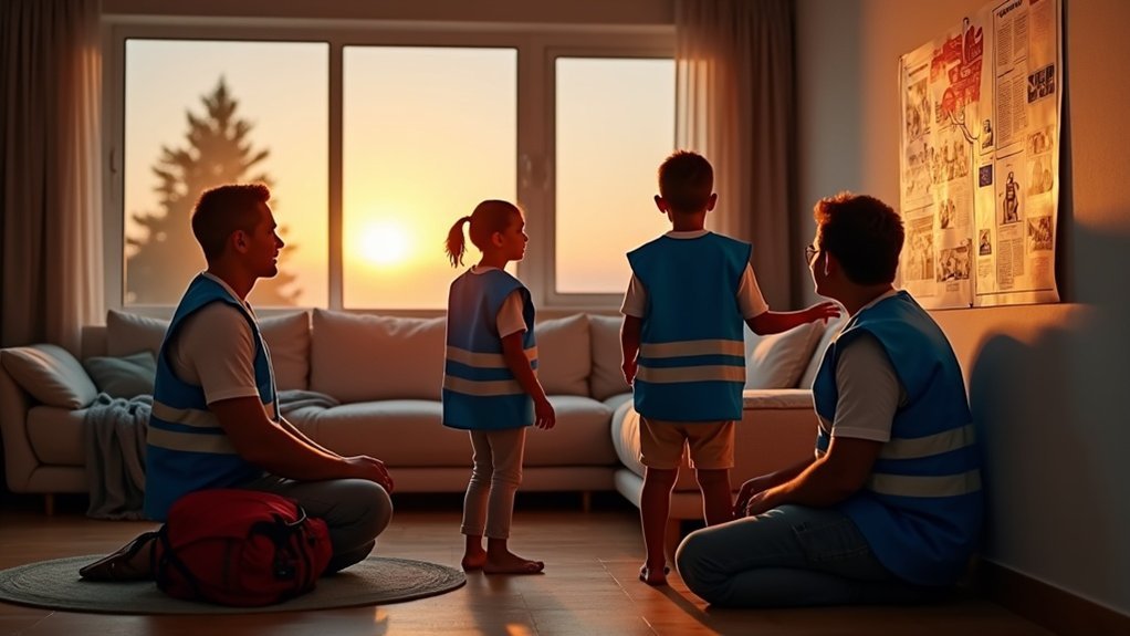 family evacuation night drill