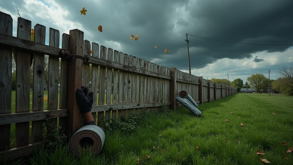 secure fencing for storms